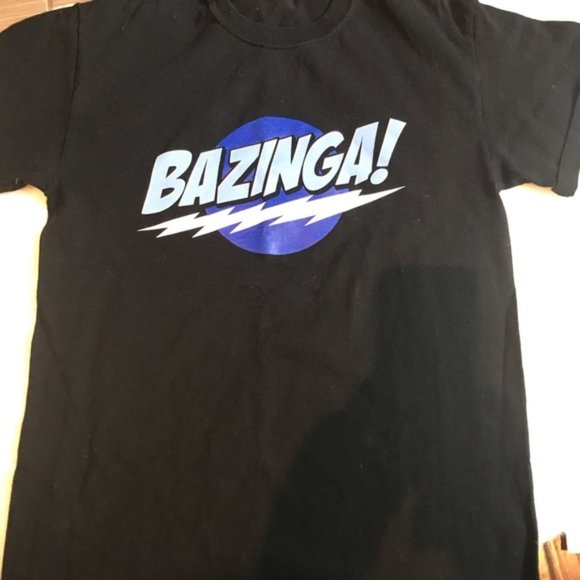 Big Bang Theory Comic Book Cover Bazinga Tee - Picture 2 of 4